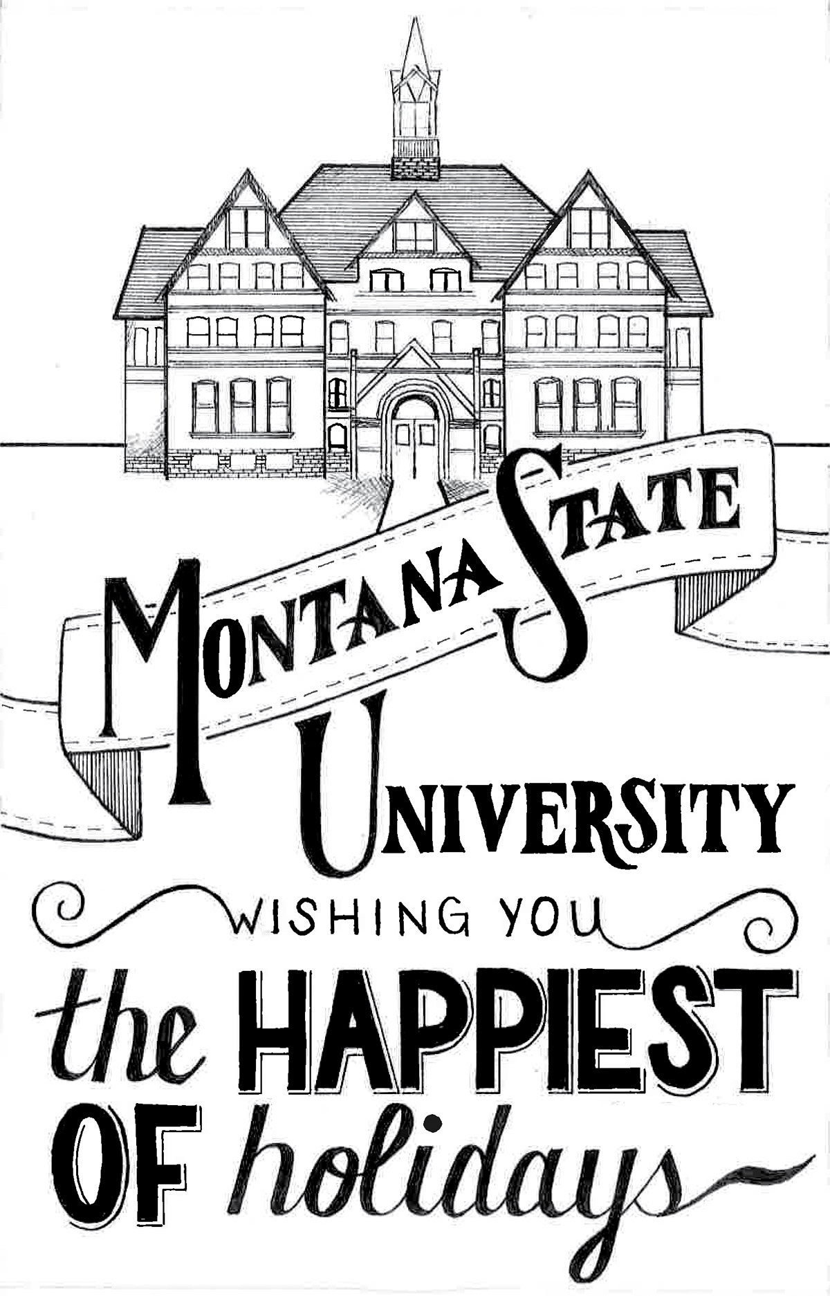 holidays holiday card Montana State University
