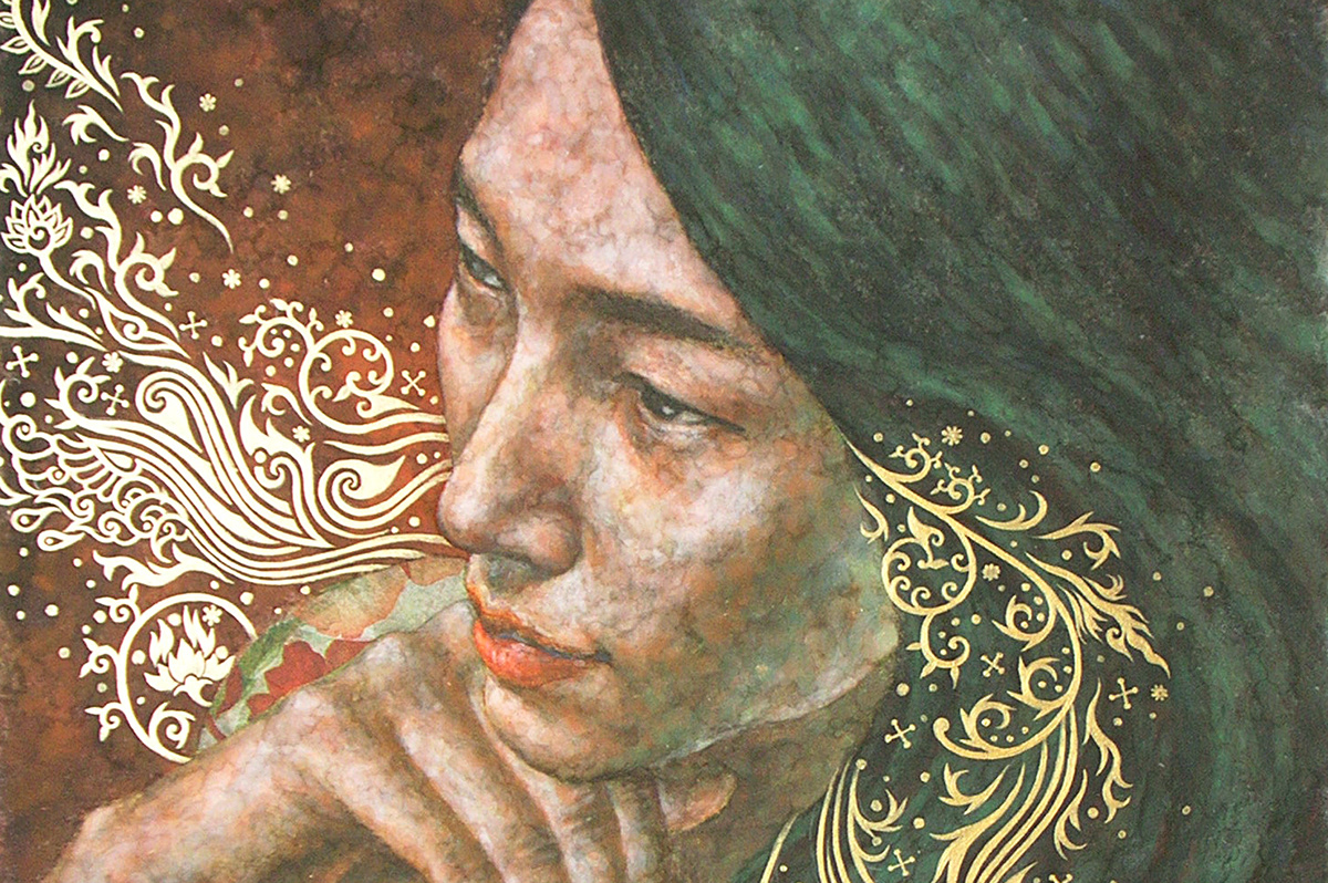 Aura woman Oriental Painting
