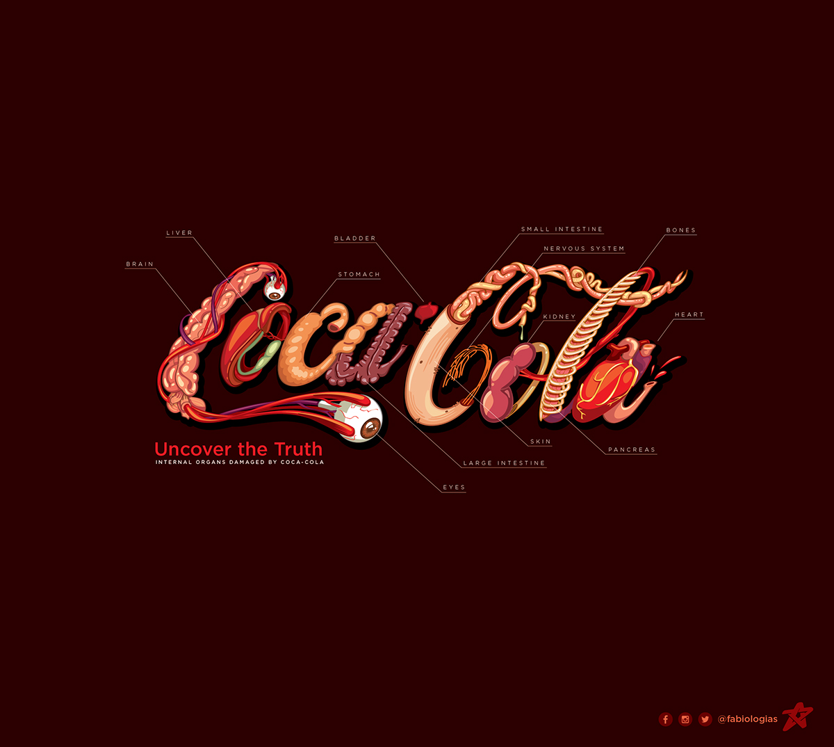 cocacola vector ilustracion lettering tipografia caligrafia letras logo Logotype Logotipo logomark poster Icon guts featured