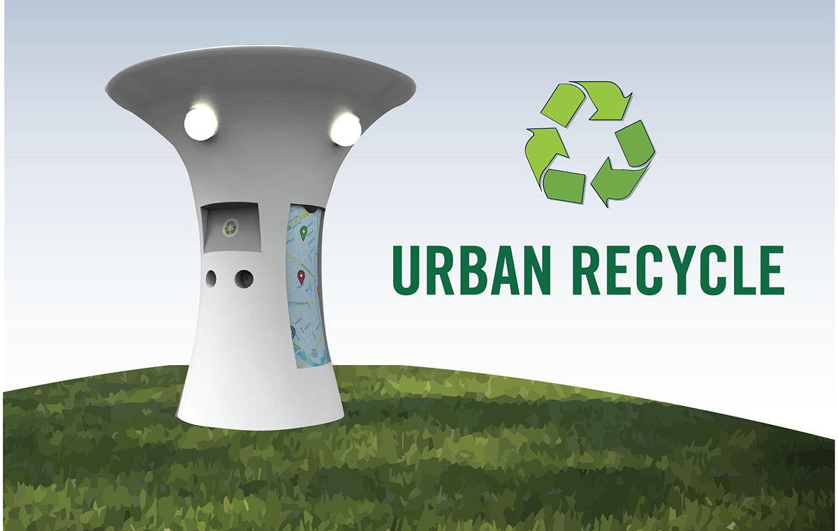 recycle city Urban Interface touchscreen detroit bottles clean Renew help public