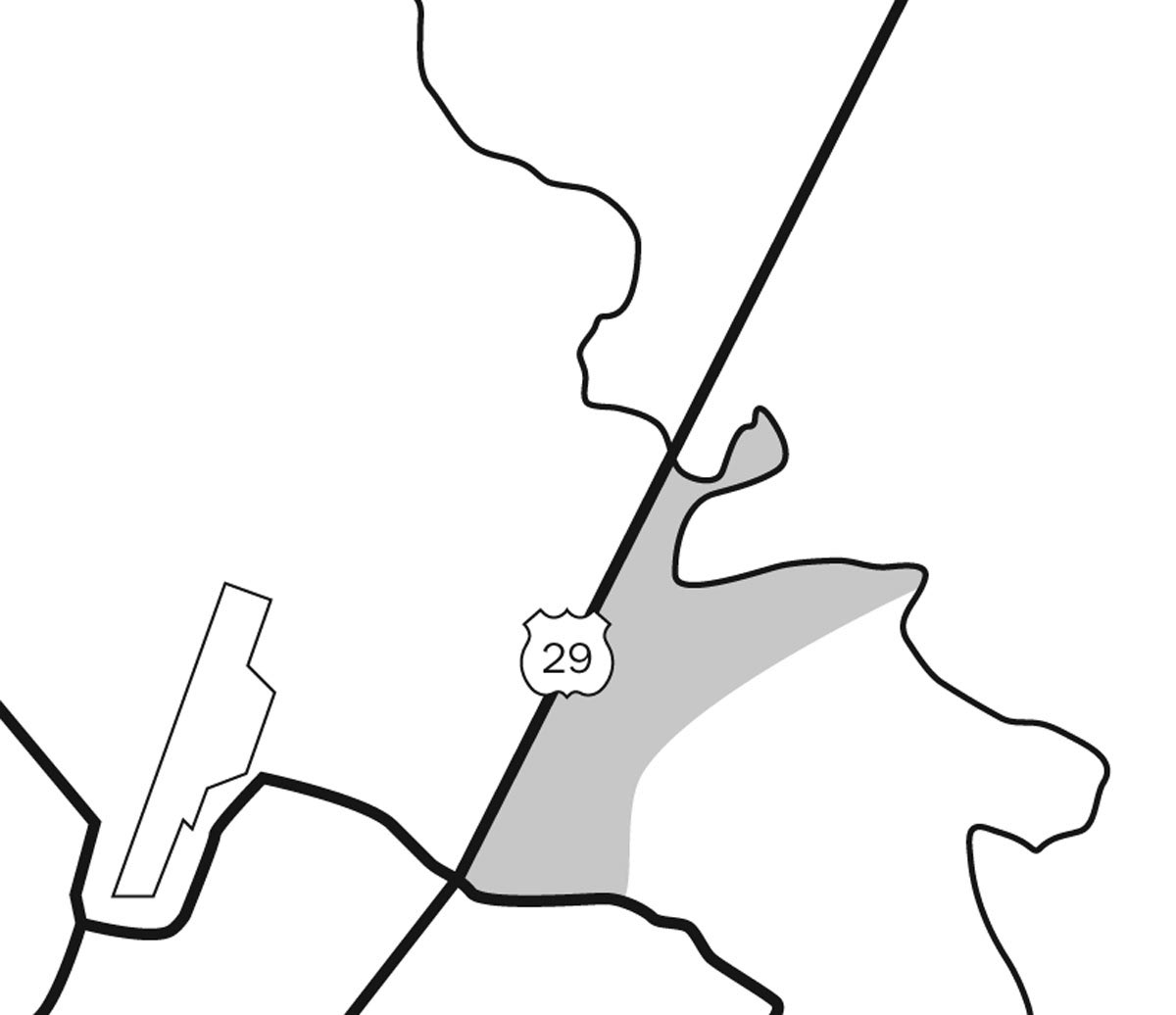 Charlottesville map Mapping maps vector art virginia