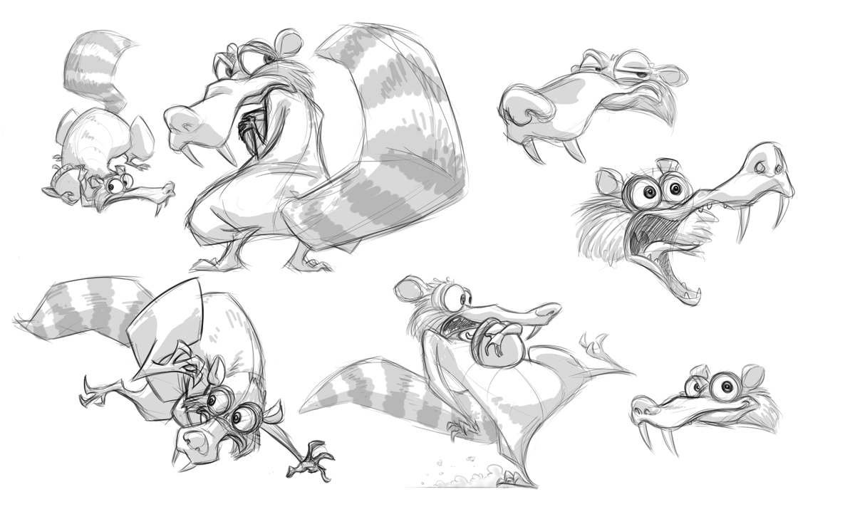 Ice Age sketches.