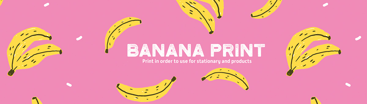 ILLUSTRATION  pattern Drawing  banana product design