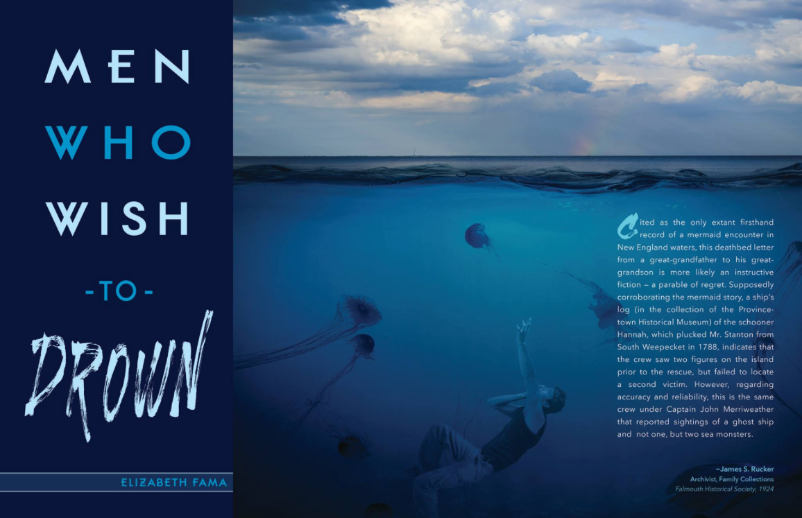 magazine Layout story editorial Men Who Wish to drown article spreads