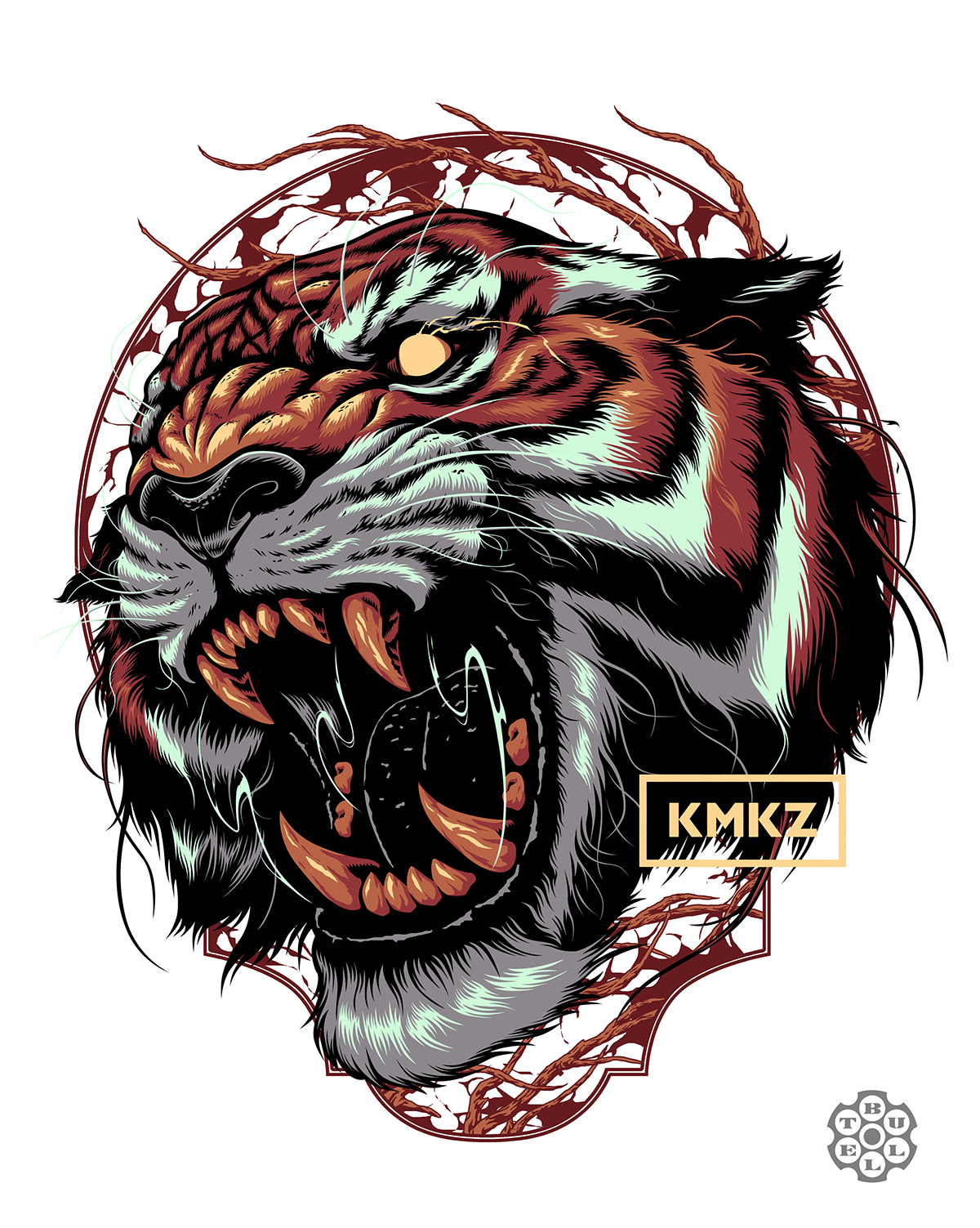 tiger fangs kamikazee band philippines vector