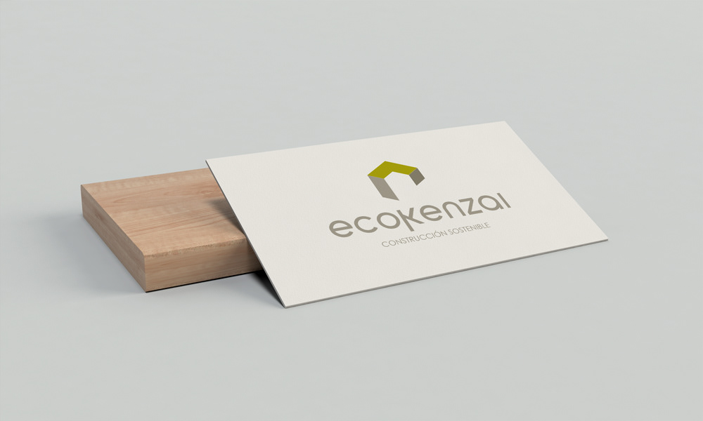 Ecology construction bioconstruction eco home logo Logotype brand identity ecobrand