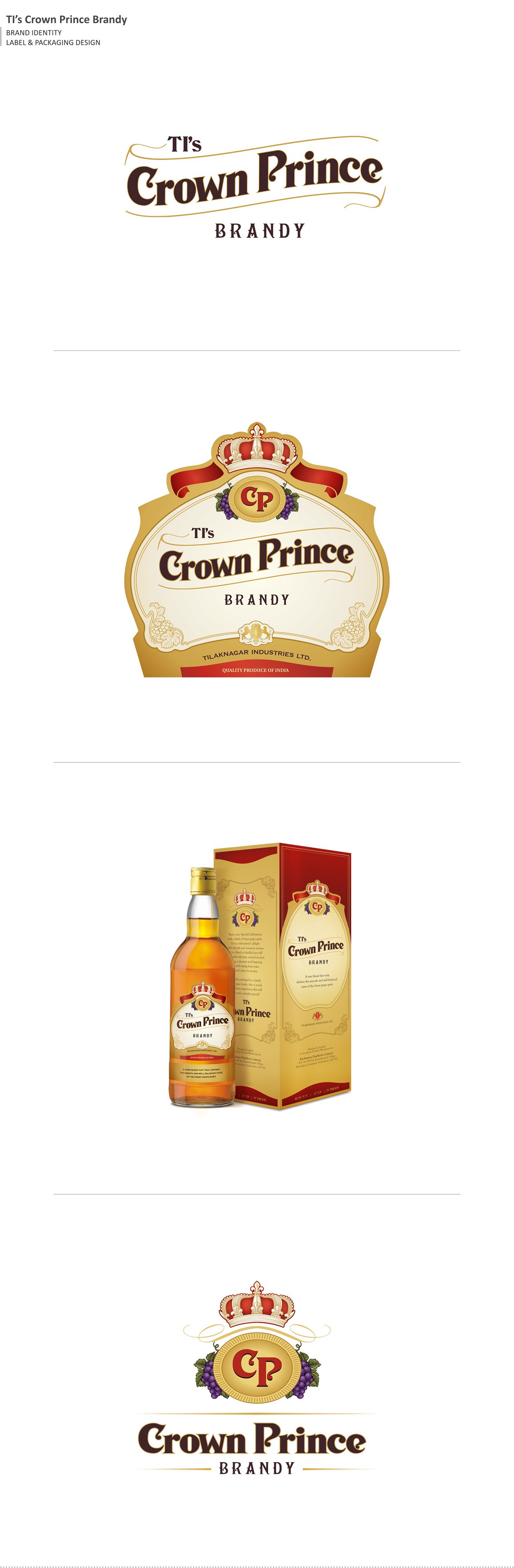 brand identity packaging design label design logo alcohol branding Tilaknagar Industries Castle Club Crown Prince White House Mansion House Highlanders Vodka Rum scotch Whisky