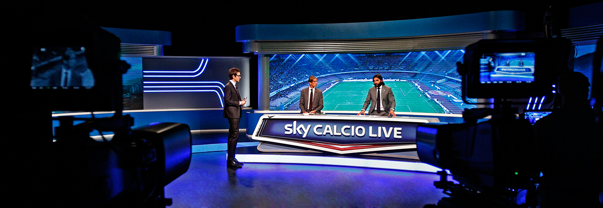 augmented reality realtà aumentata sport SKY sky sport calcio televisione tv Brodcasting viz VizRt viz artist