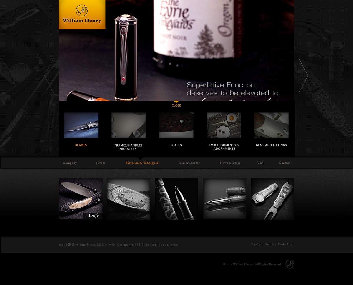 dark theme  web design boutique