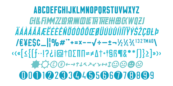 type design typedesign font fontdesign Opentype Ligatures caps clean condensed MyFonts Cheap gaspipe Eszett