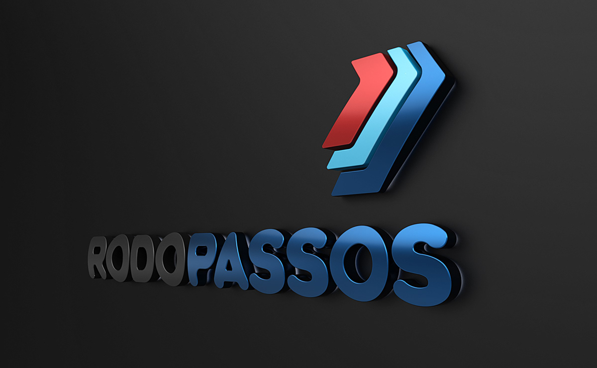 identidade visual Rodopassos Logotipo transportes logo