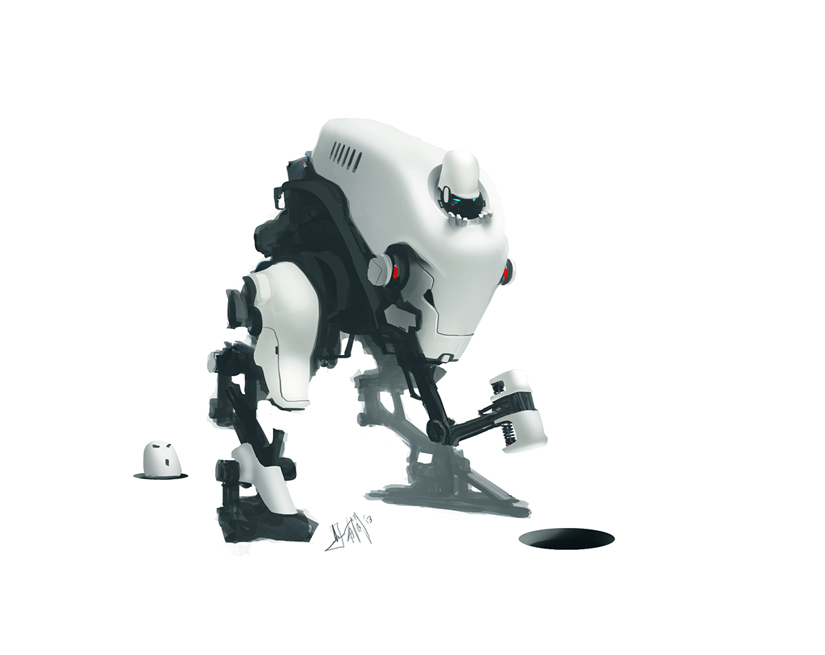 sci-fi concept art concept design machine mech mechanical Character Vehicle Weapon Military illustrations action
