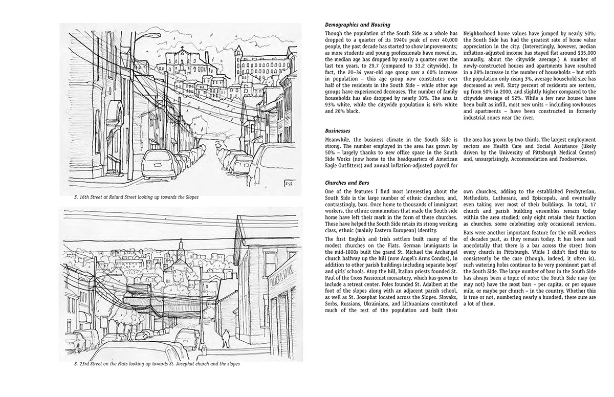 Pittsburgh SOUTH SIDE morphological Urban planning Analysis