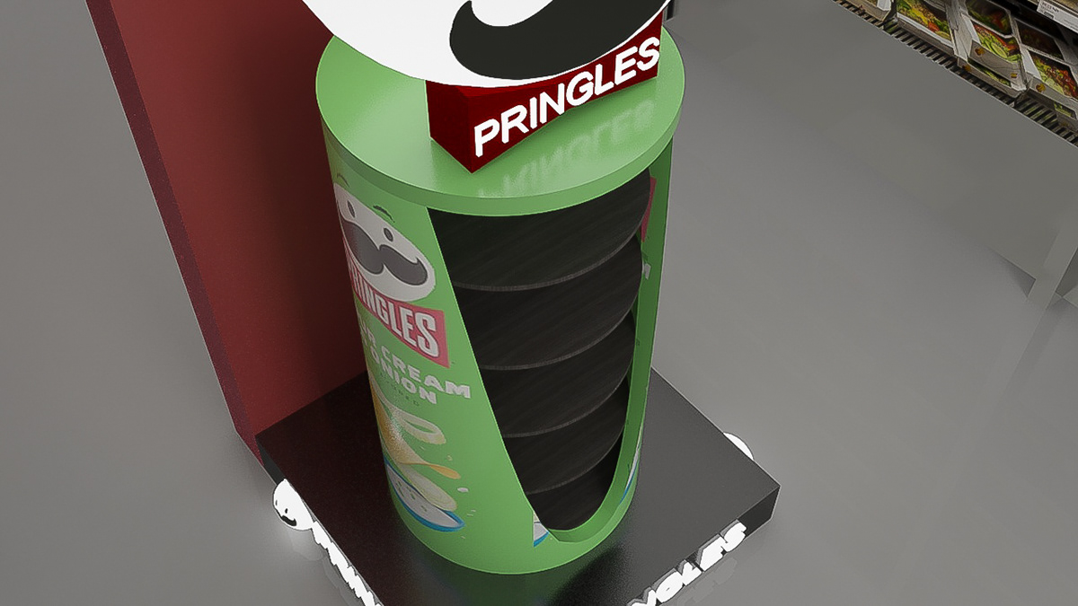 design Graphic Designer Advertising  marketing   ads Point of Purchase Retail Display Mockup Stand