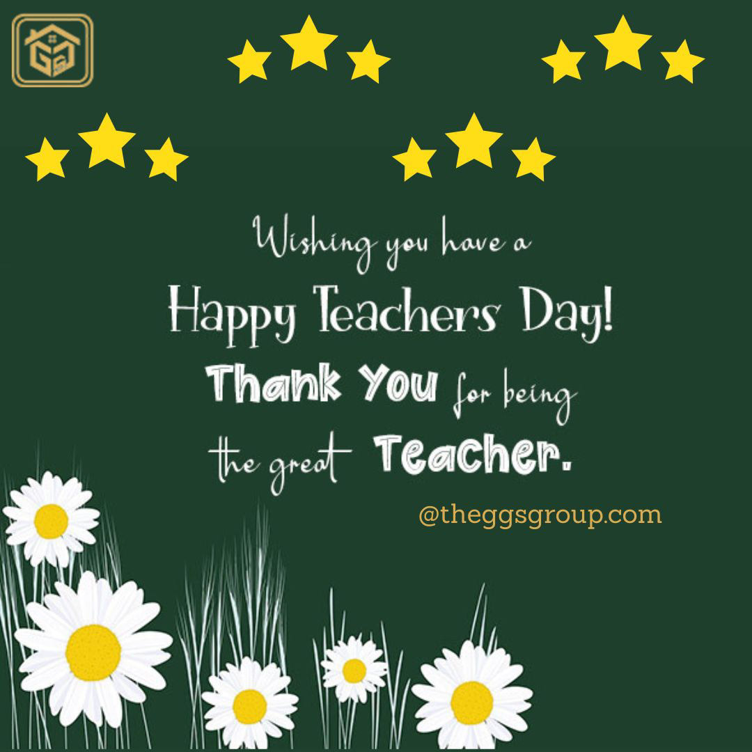#HappyTeachersDay2022 #realestate #theggsgroup Sweethome