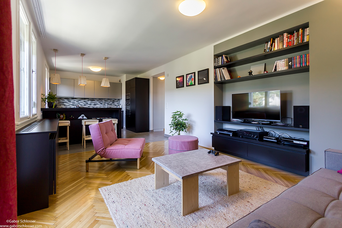 budapest renovation apartment interiordesign pink black bespokefurniture furnituredesign architecture home