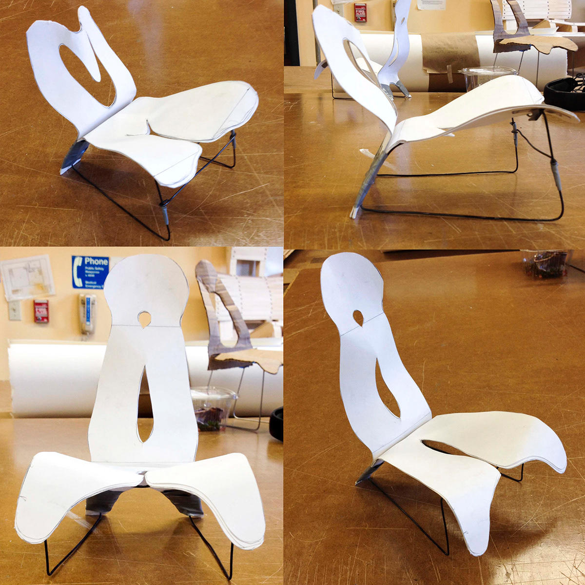 laser cut vacuforming chair design