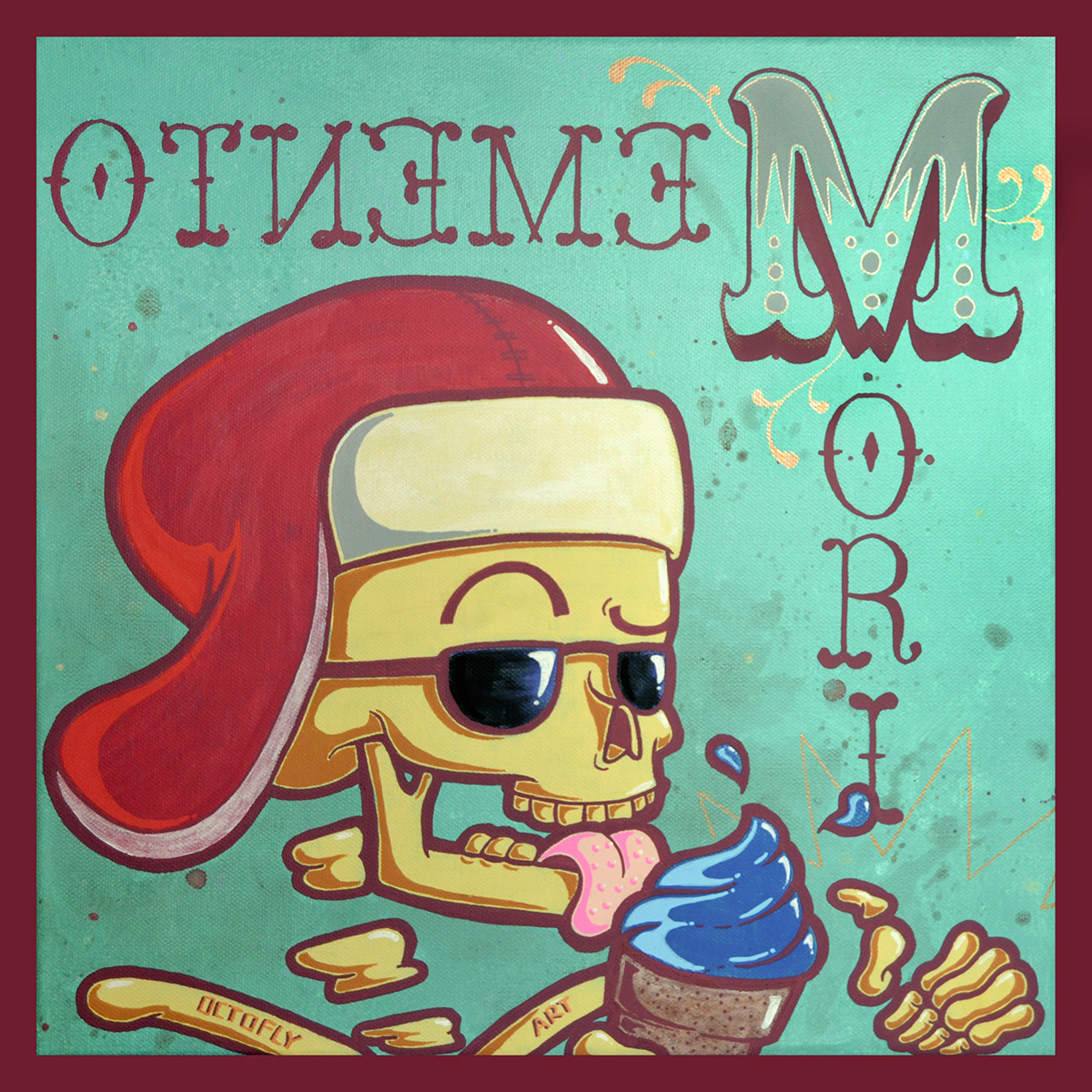 skull bones ocroflyart memento mori memento Mori ice-cream