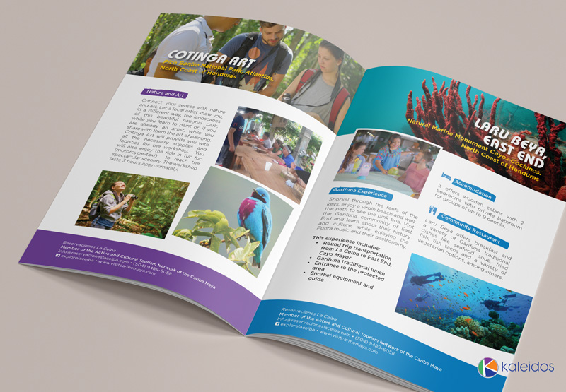editorial design  editorial folleto brochure tourism Turismo guatemal Honduras