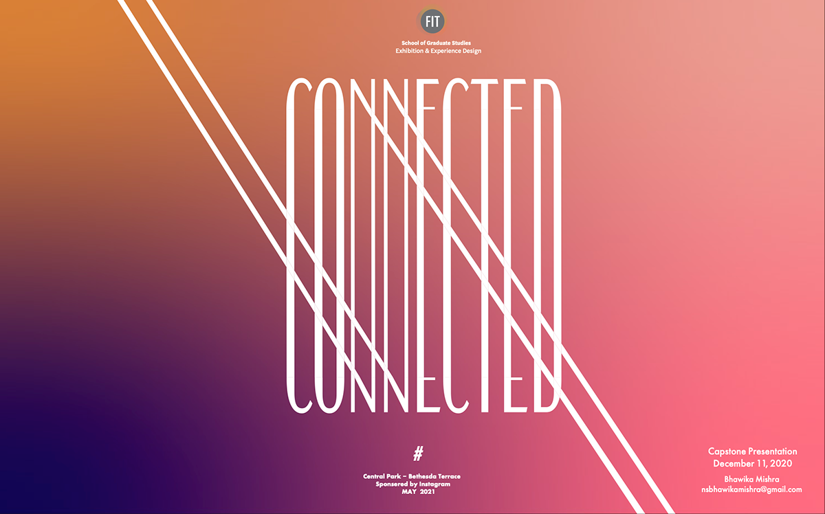connected Exhibition Design  Hashtag word