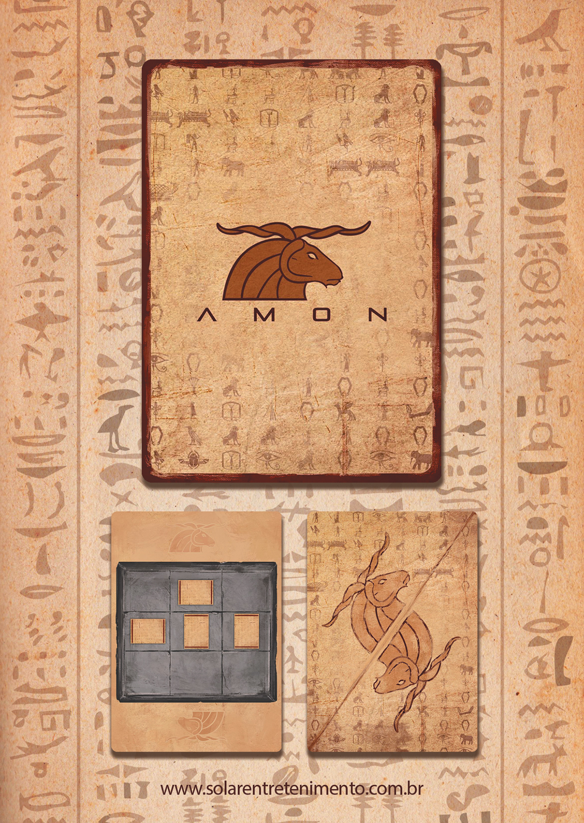 game design  game amon egypt card