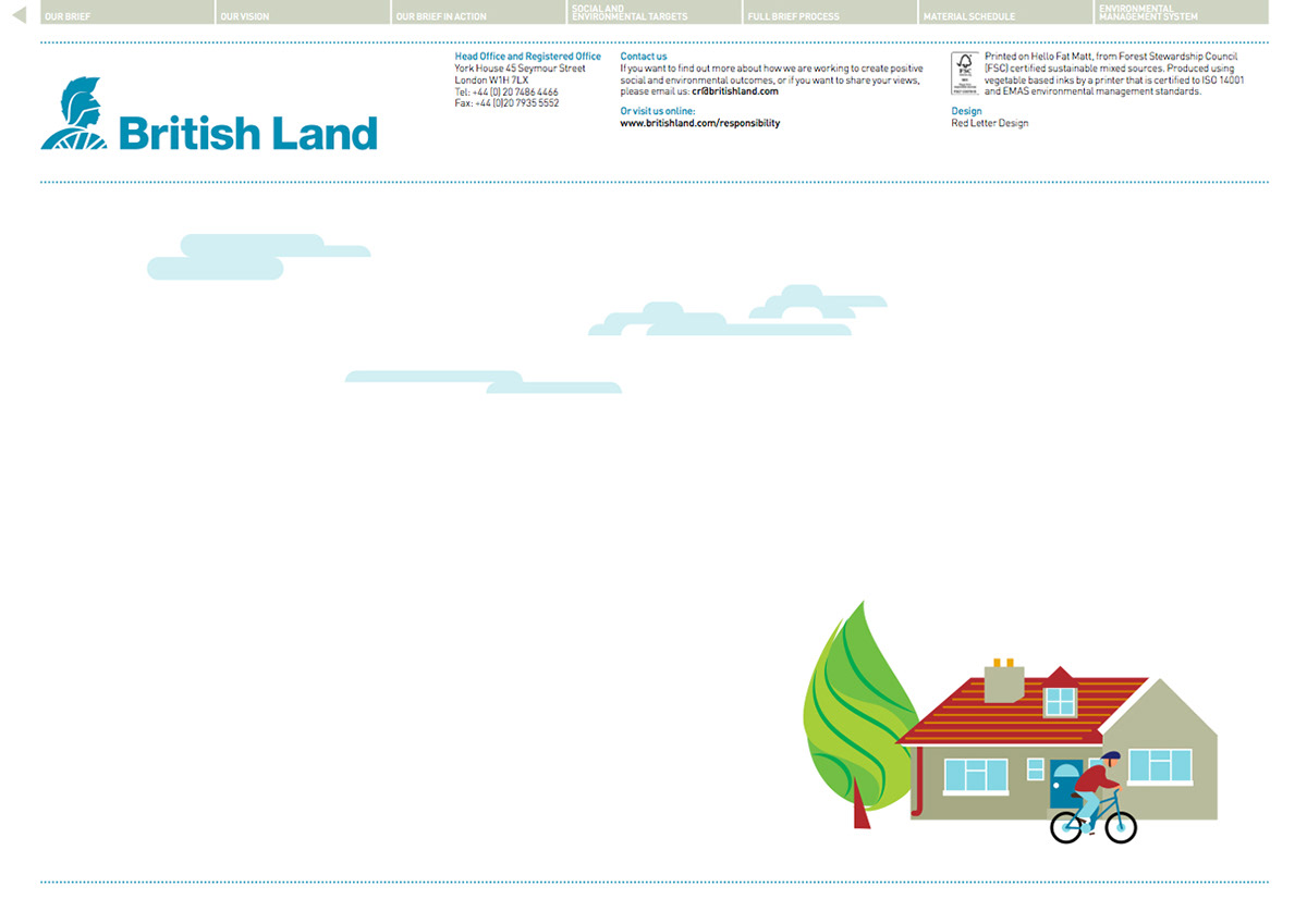 British land building development Sustainability community town colour graphic