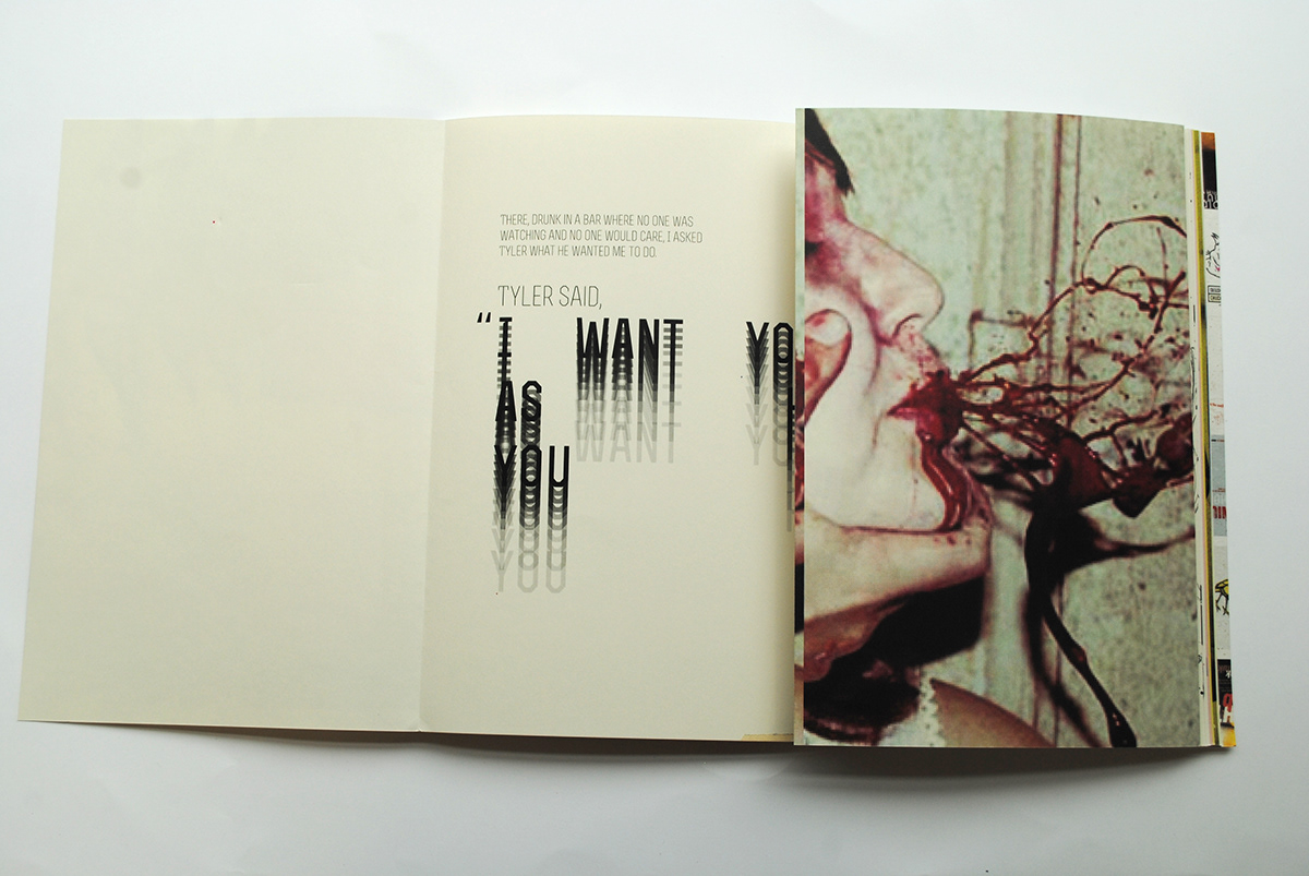 fight club publication print experimental layouts
