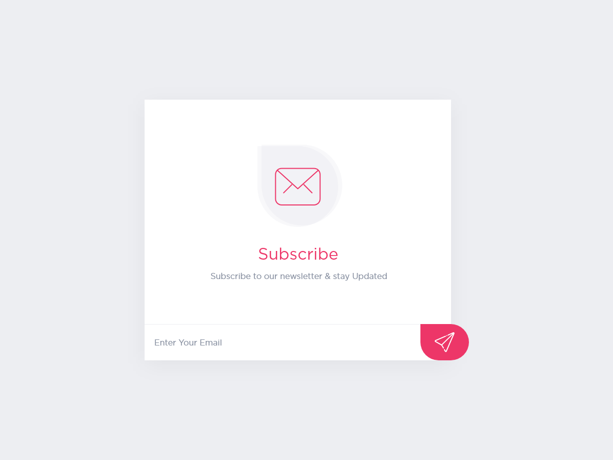Adobe XD design concept flat inspection Popup subscribe subscribe form ui