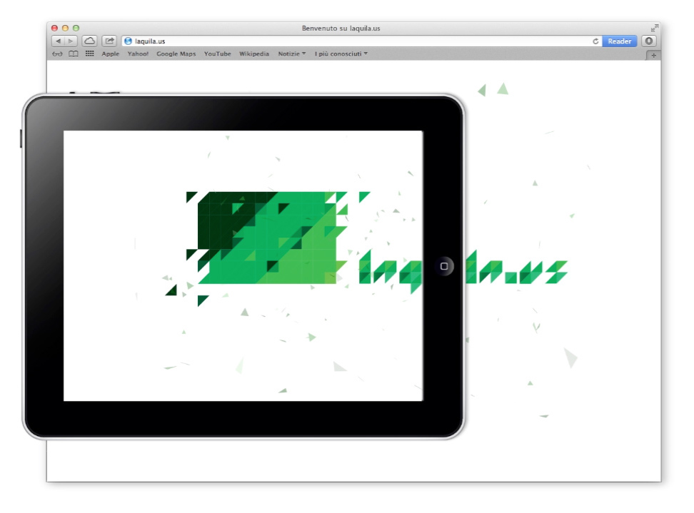 UI font geometric Emanuele Catena  ma LCC laquila Typeface triangle app design