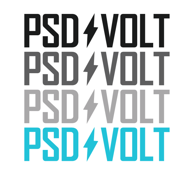 PSD Volt Brand lightning bolt