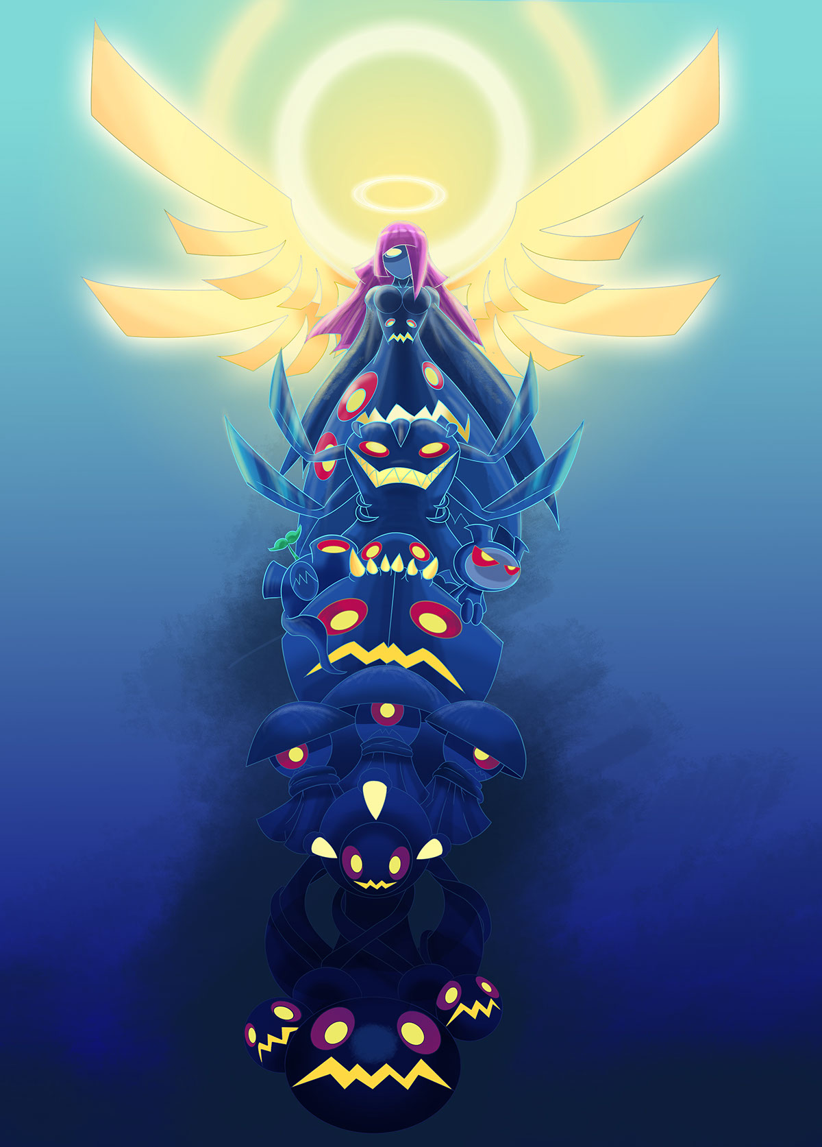 Totem blue angel Magic   monster build