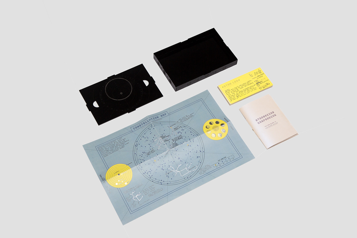 graphic design  Packaging book design print design  Stargazing kit
