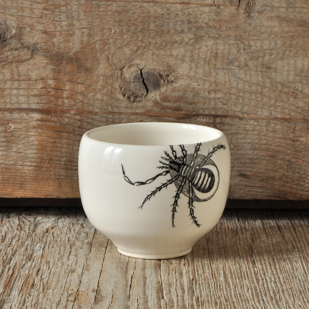 ceramics  handmade decalcomania porcelain Pottery