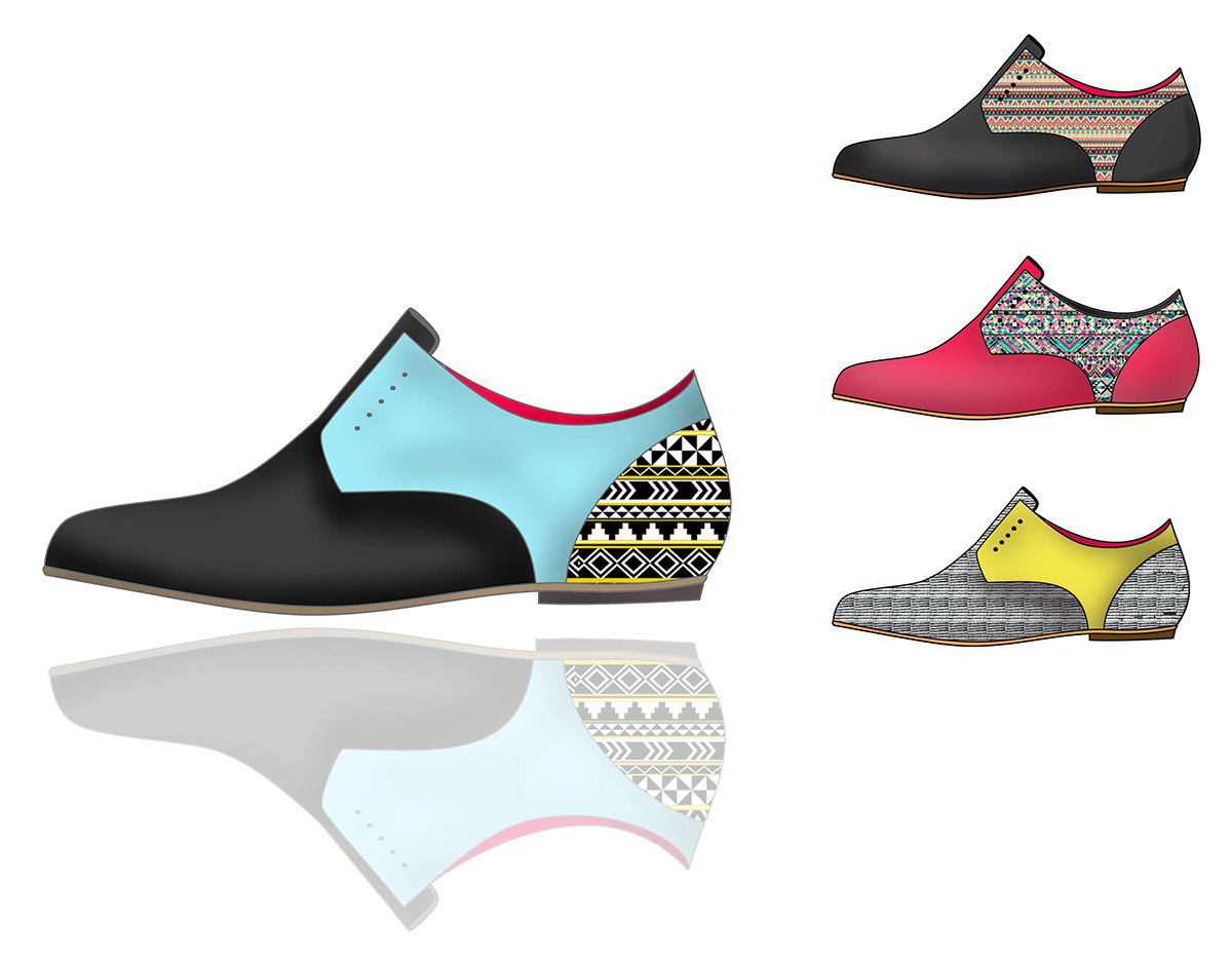 footwear illustrator designs fashionable shoes collection