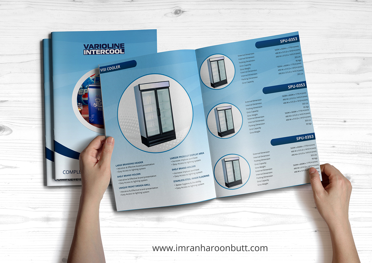 brochure a4 business corporate elegant cool cooling industry store storage