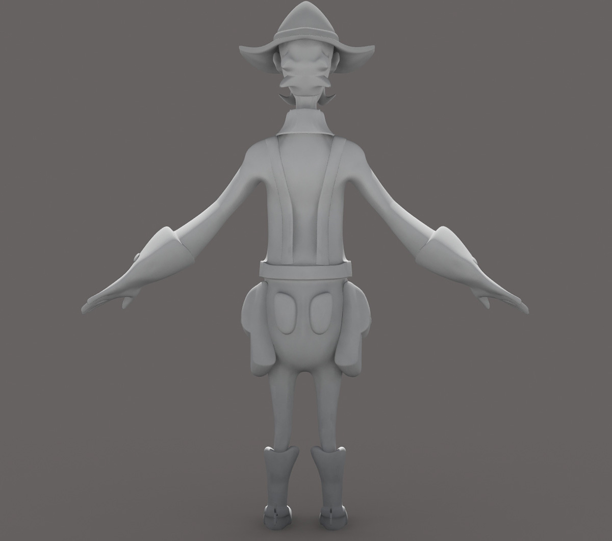 modelling 3D Character cowboy human