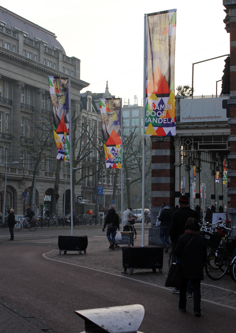 Mandela flag me studio amsterdam identity celebration type south africa I amsterdam city marketing