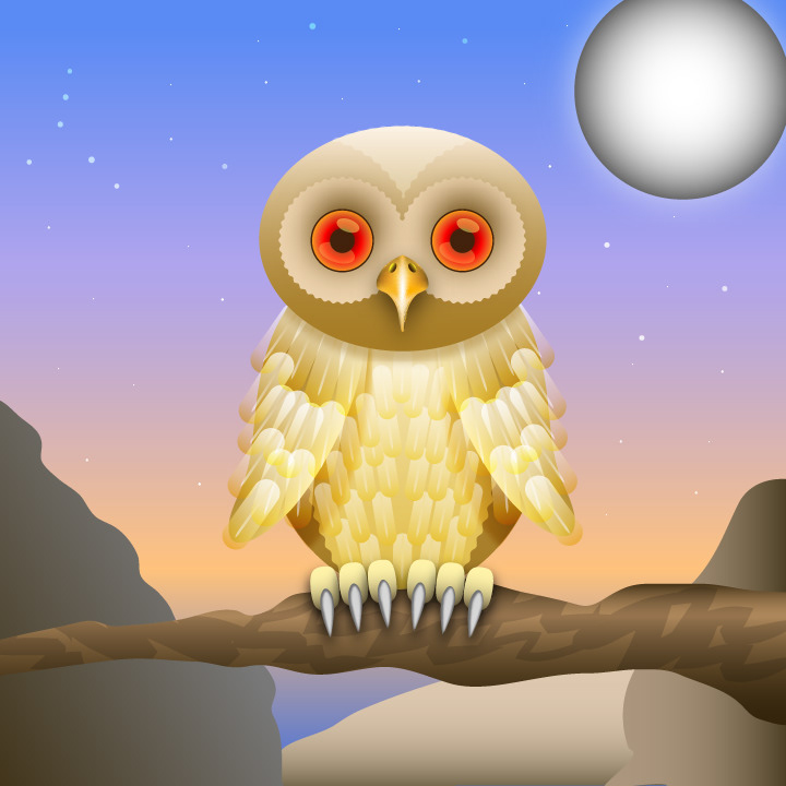 owl moon Illustrator