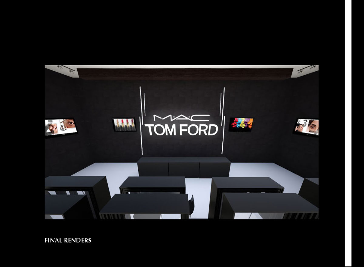 mac tomford adobe Interior flagship store Mockup newyork