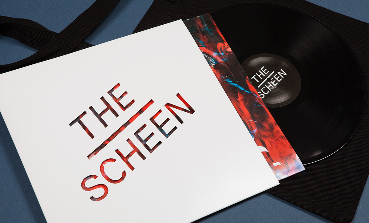 The Scheen logo band rock stencil norwegian vinyl identity creative paint anti oslo design cd cover