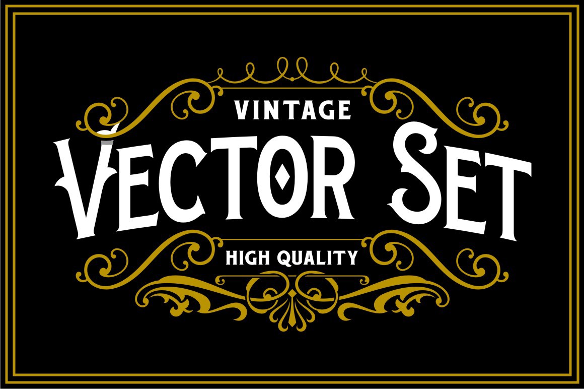 vector ornament vintage badge emblem crest Label insignia templates logo vector pack 