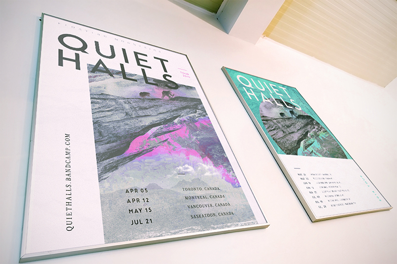 Quiet Halls artwork Album vinyl electronic digital collage vinyl design music album