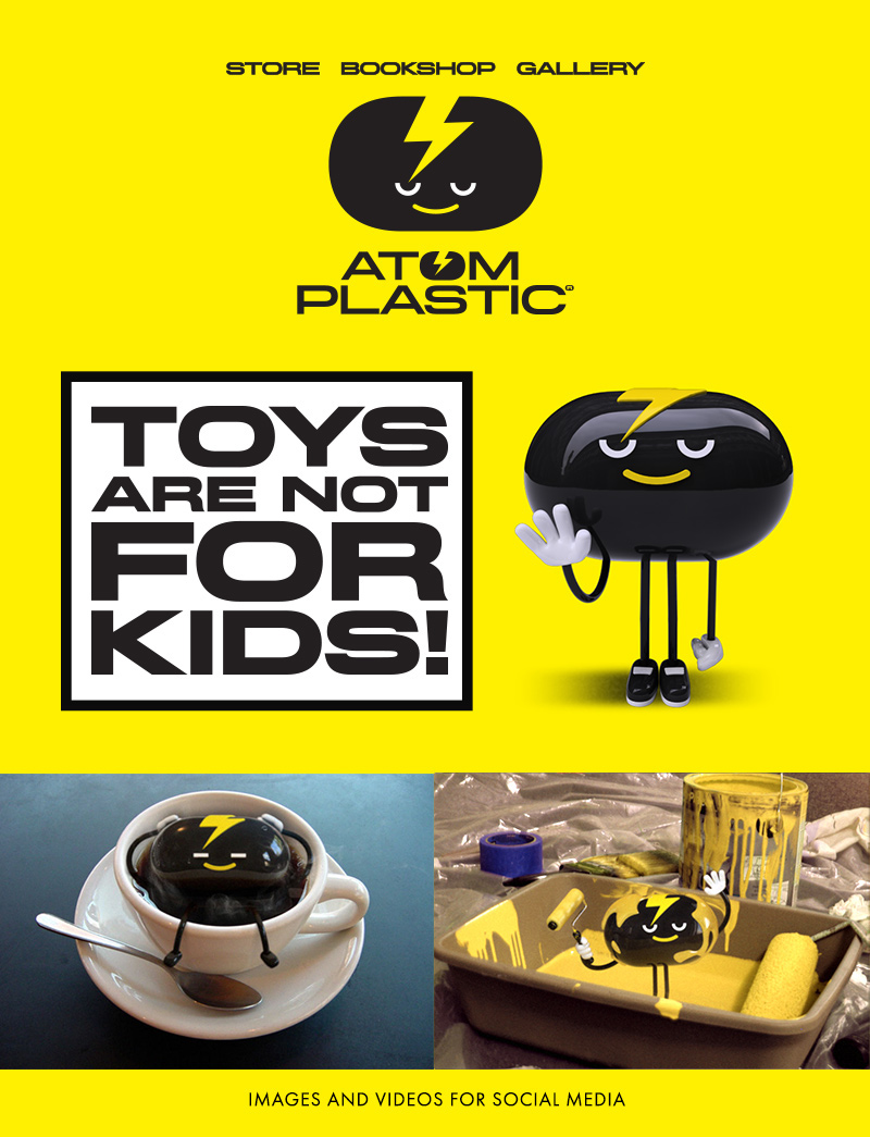 Adobe Portfolio store mascotte toy 3D motion 3d design identity faces Webdesign yellow vynil