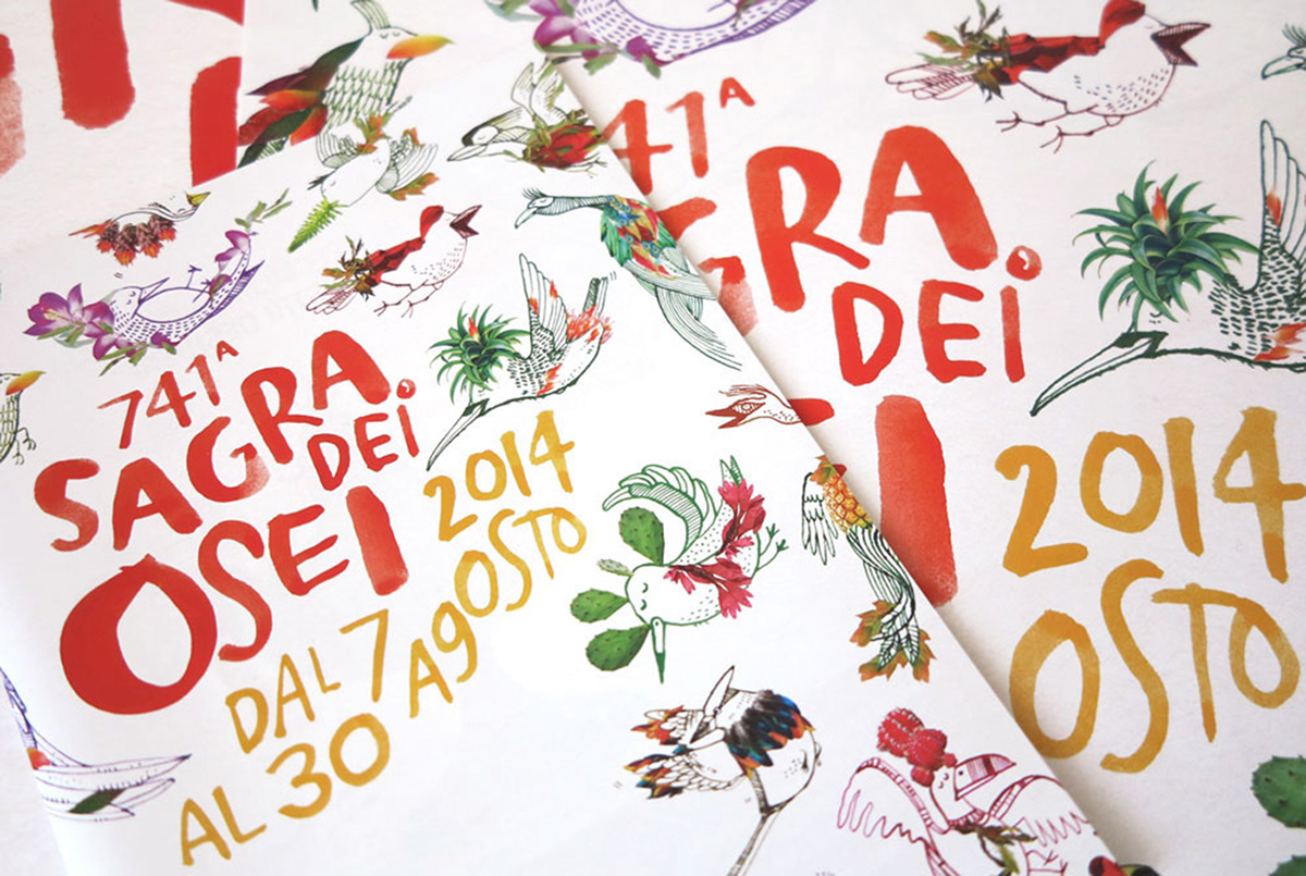 birds Digital Collage hand drawing Ironical illustration textures feathers italian design Scandinavian design