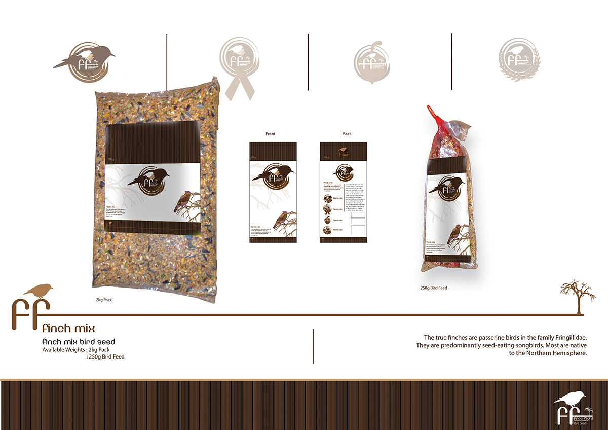 brand identity identity design birds bird seeds packaging product designing