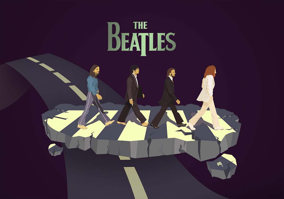 the Beatles abbey road ringo star John Lennon George harrison Paul McCartney Musical band group MG mustafagocmezler