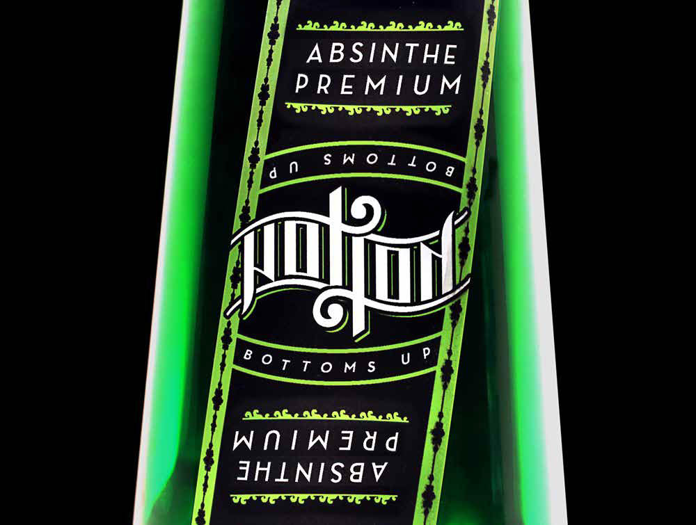 Absinthe potion liquor ambigram