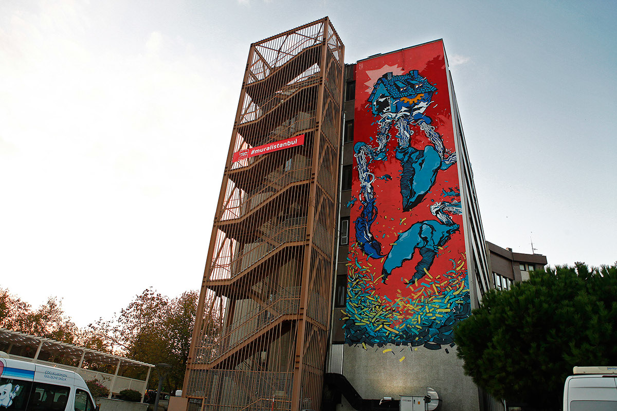 Mural muralistanbul streetart