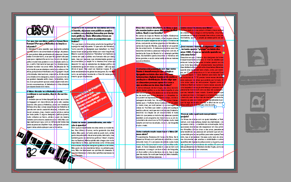 tipografia helvetica modernismo pós-modernismo diagramação revista magazine punk editorial fonte