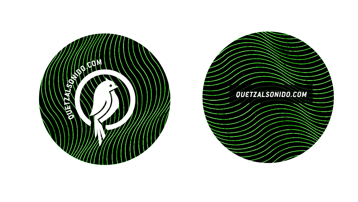 Quetzal logo identity Productora bird sound Sonido natural naturaleza Nature Logotipo Verde green pajaro Direct